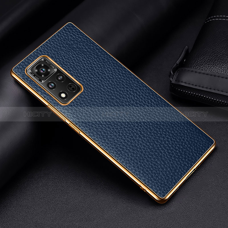 Handyhülle Hülle Luxus Leder Schutzhülle DL2 für Huawei Honor V40 5G Blau Plus