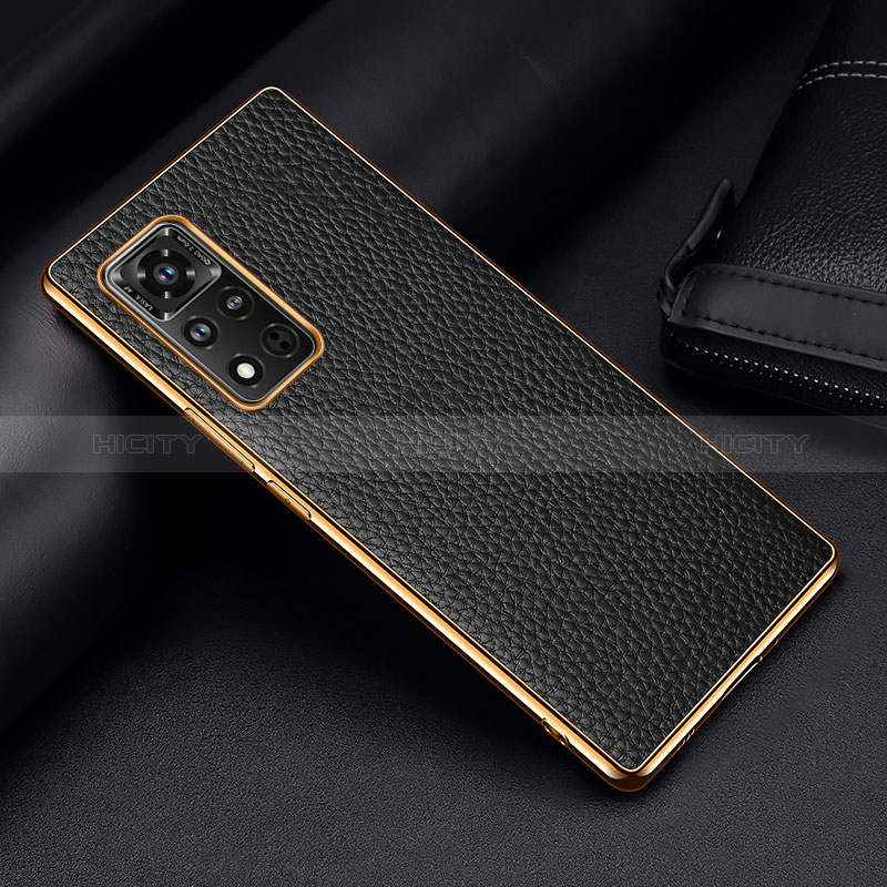 Handyhülle Hülle Luxus Leder Schutzhülle DL2 für Huawei Honor V40 5G Schwarz Plus