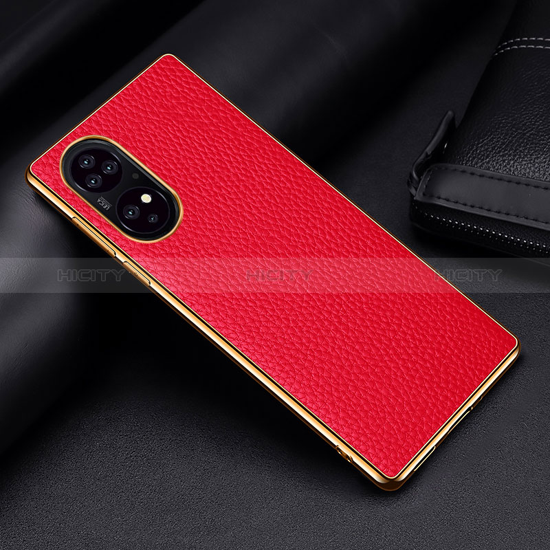 Handyhülle Hülle Luxus Leder Schutzhülle DL2 für Huawei P50 Rot