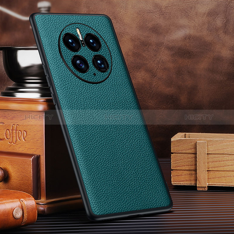 Handyhülle Hülle Luxus Leder Schutzhülle DL3 für Huawei Mate 50 Pro Cyan