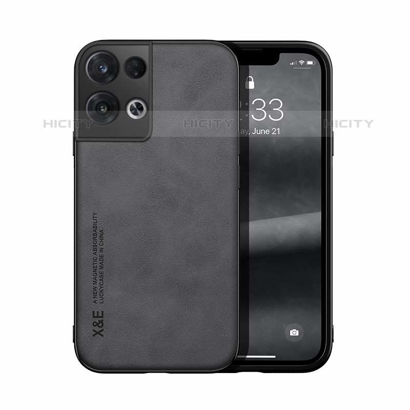 Handyhülle Hülle Luxus Leder Schutzhülle DY1 für Oppo Reno8 5G Schwarz