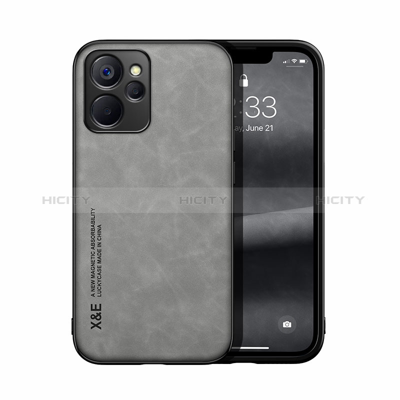 Handyhülle Hülle Luxus Leder Schutzhülle DY1 für Realme 10T 5G Grau Plus