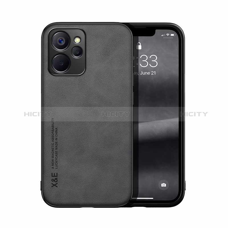 Handyhülle Hülle Luxus Leder Schutzhülle DY1 für Realme 10T 5G Schwarz