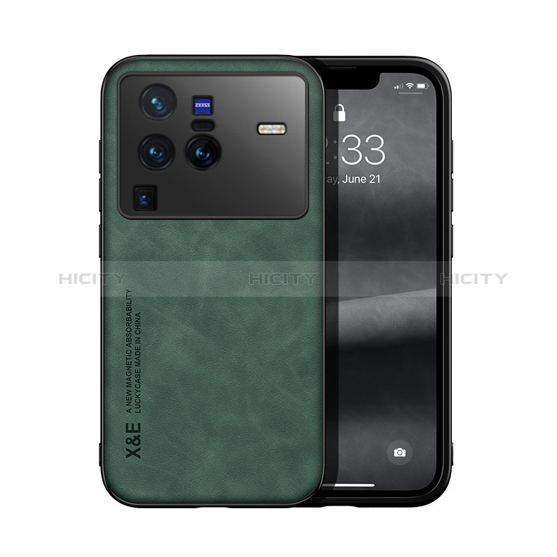 Handyhülle Hülle Luxus Leder Schutzhülle DY1 für Vivo X80 Pro 5G Grün