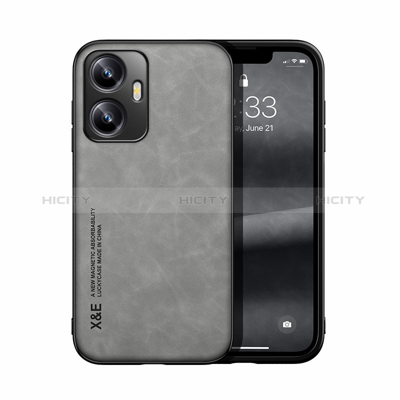 Handyhülle Hülle Luxus Leder Schutzhülle DY2 für Realme C55 Grau Plus