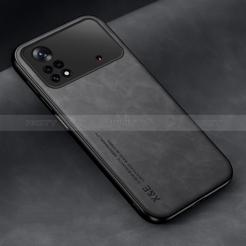 Handyhülle Hülle Luxus Leder Schutzhülle DY2 für Xiaomi Poco X4 Pro 5G Schwarz Plus