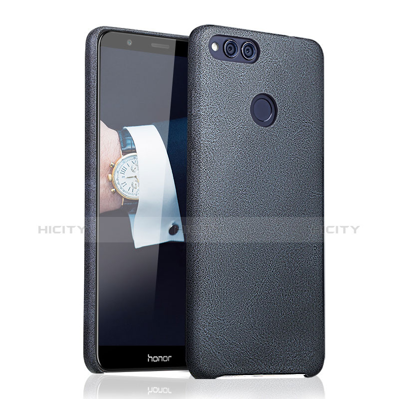 Handyhülle Hülle Luxus Leder Schutzhülle für Huawei Honor 7X Blau