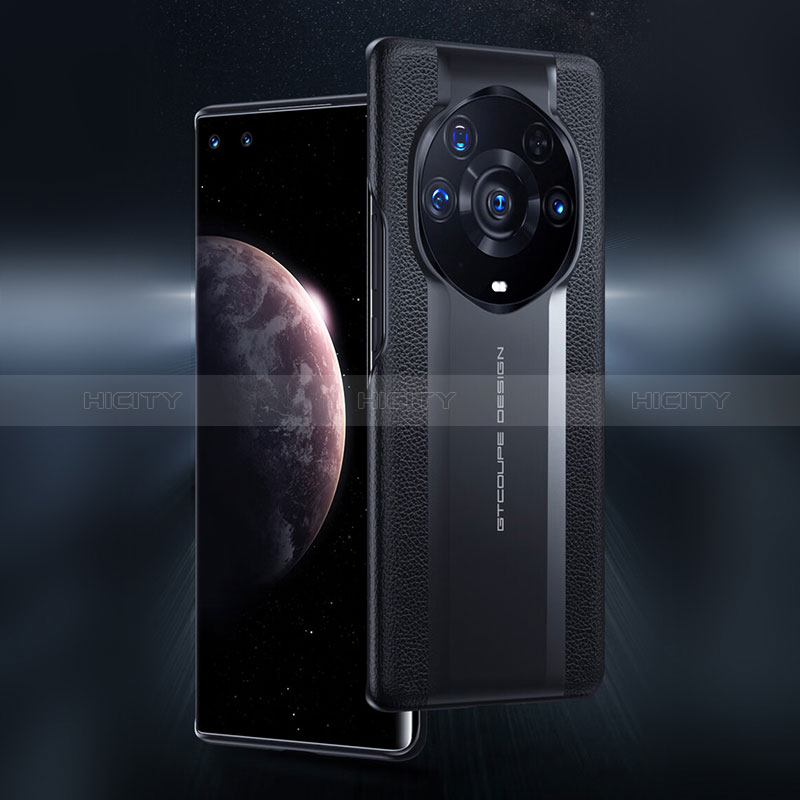 Handyhülle Hülle Luxus Leder Schutzhülle für Huawei Honor Magic3 Pro+ Plus 5G Schwarz