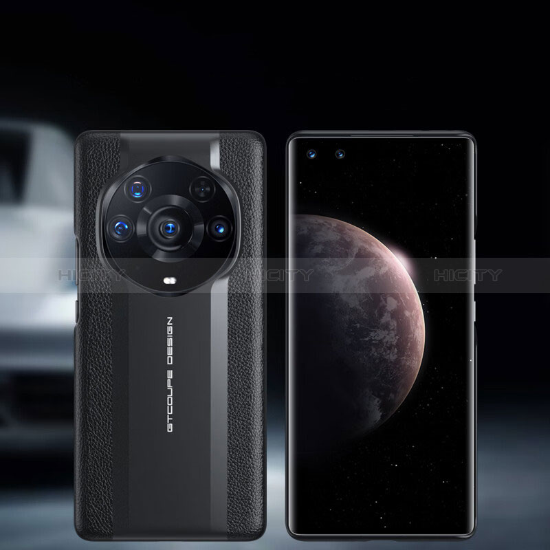 Handyhülle Hülle Luxus Leder Schutzhülle für Huawei Honor Magic3 Pro+ Plus 5G Schwarz