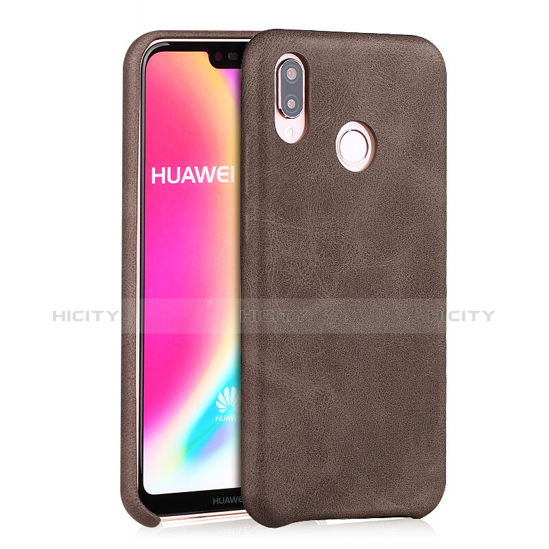 Handyhülle Hülle Luxus Leder Schutzhülle für Huawei P20 Lite Braun