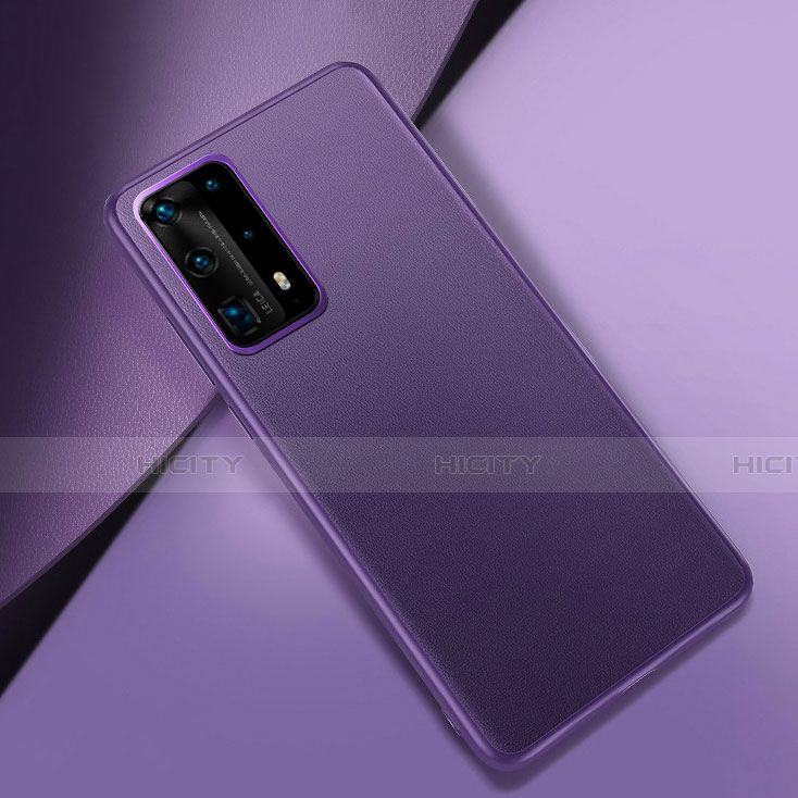 Handyhülle Hülle Luxus Leder Schutzhülle für Huawei P40 Pro+ Plus Violett