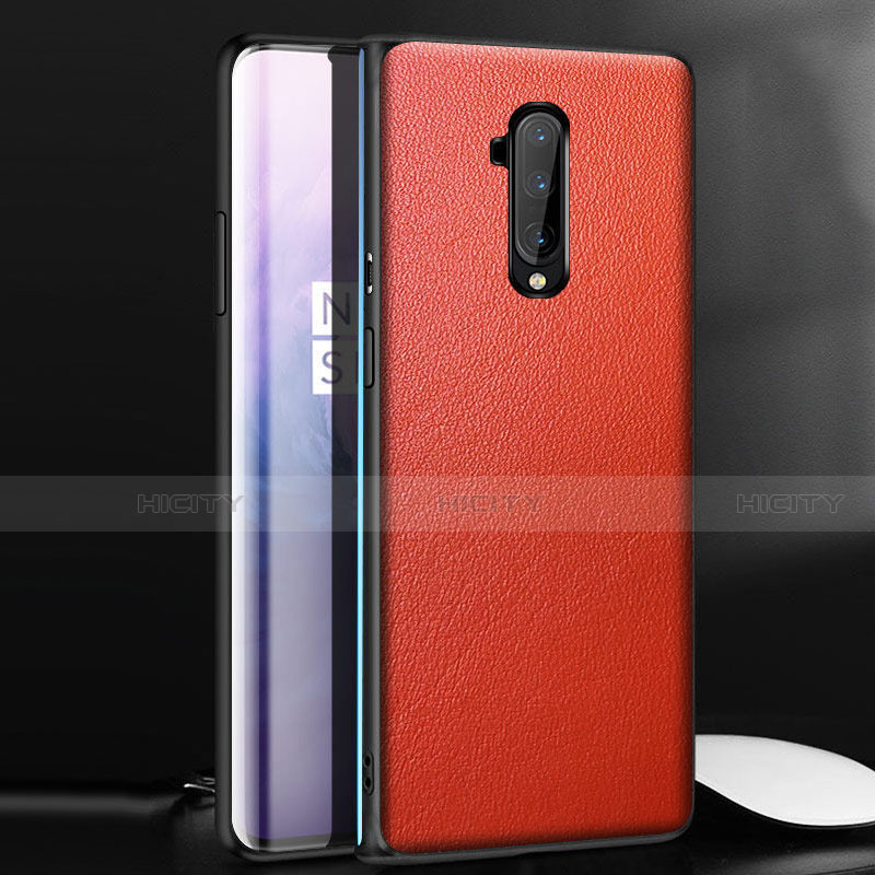 Handyhülle Hülle Luxus Leder Schutzhülle für OnePlus 7T Pro 5G Rot