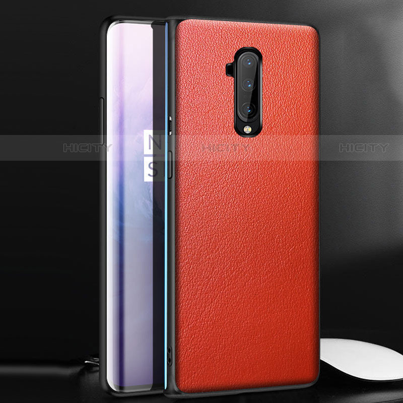 Handyhülle Hülle Luxus Leder Schutzhülle für OnePlus 7T Pro Rot