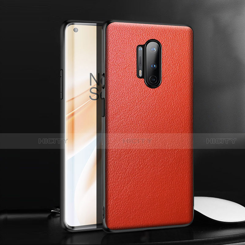 Handyhülle Hülle Luxus Leder Schutzhülle für OnePlus 8 Pro Rot