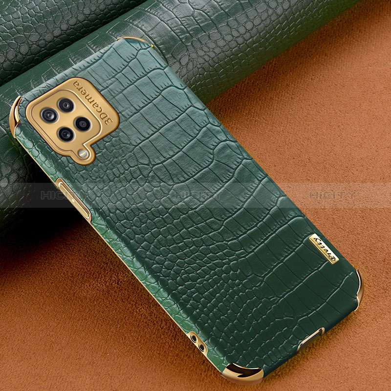 Handyhülle Hülle Luxus Leder Schutzhülle für Samsung Galaxy A12 Grün