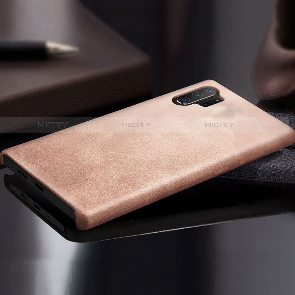 Handyhülle Hülle Luxus Leder Schutzhülle für Samsung Galaxy Note 10 Plus 5G Rosegold