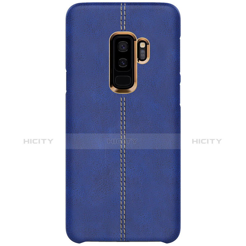 Handyhülle Hülle Luxus Leder Schutzhülle für Samsung Galaxy S9 Plus Blau