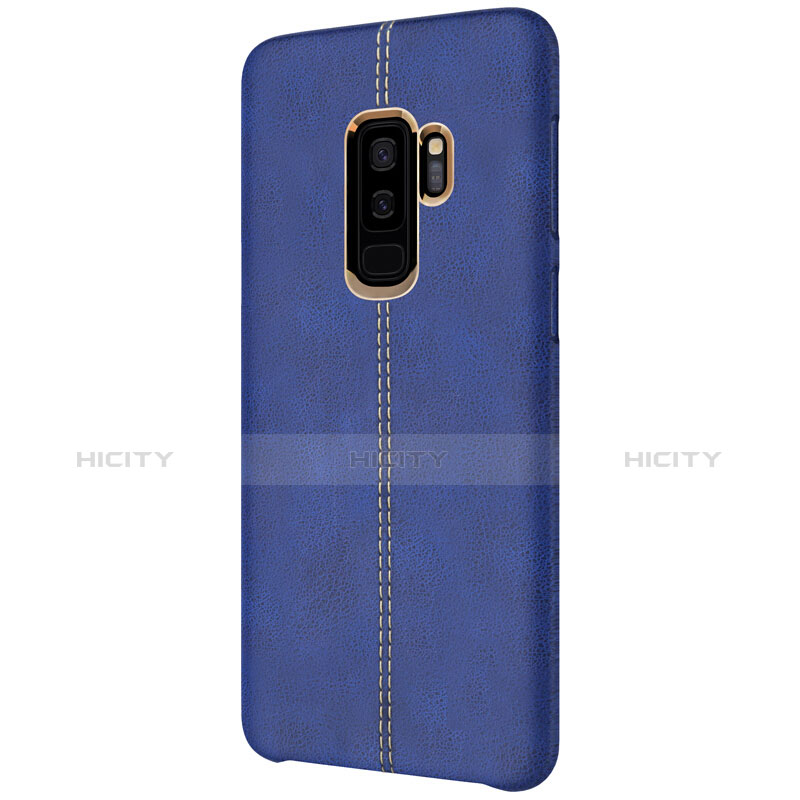 Handyhülle Hülle Luxus Leder Schutzhülle für Samsung Galaxy S9 Plus Blau