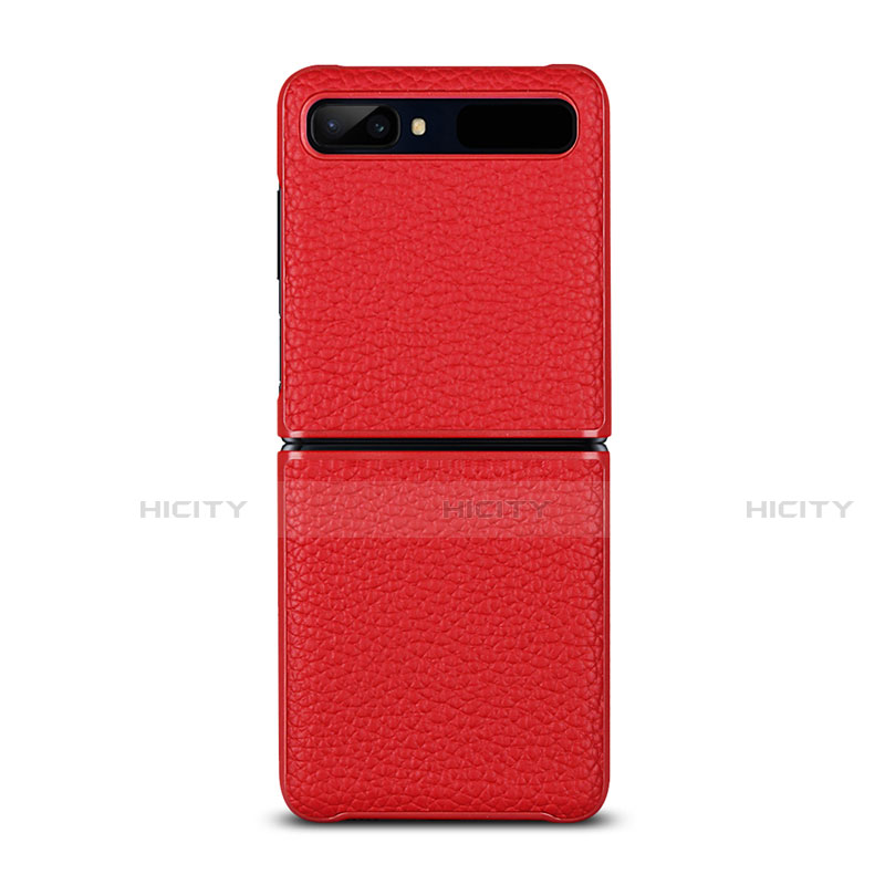 Handyhülle Hülle Luxus Leder Schutzhülle für Samsung Galaxy Z Flip 5G Rot