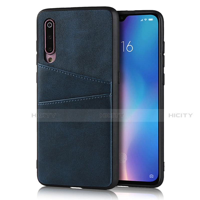 Handyhülle Hülle Luxus Leder Schutzhülle für Xiaomi Mi 9 Blau