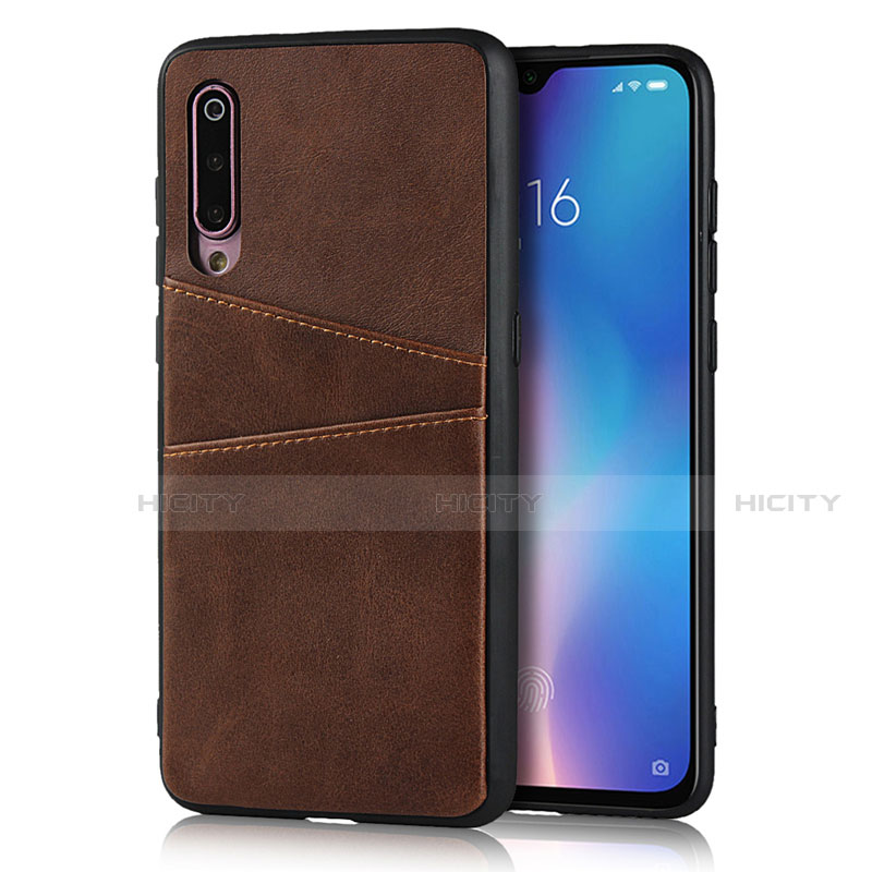 Handyhülle Hülle Luxus Leder Schutzhülle für Xiaomi Mi 9 Braun