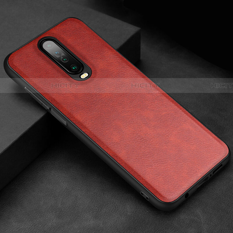 Handyhülle Hülle Luxus Leder Schutzhülle für Xiaomi Poco X2 Rot