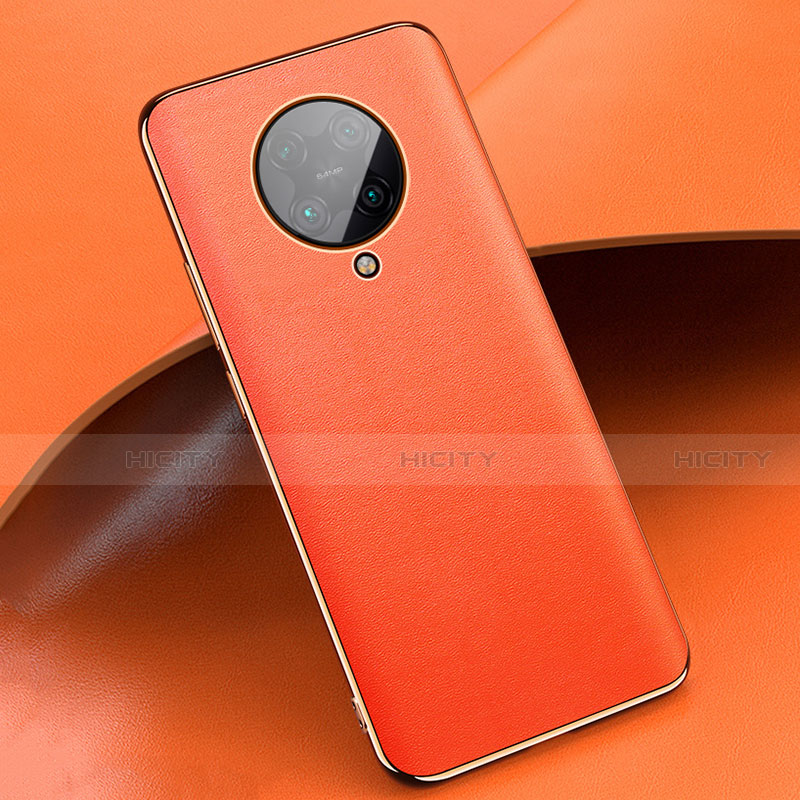 Handyhülle Hülle Luxus Leder Schutzhülle für Xiaomi Redmi K30 Pro Zoom Orange Plus