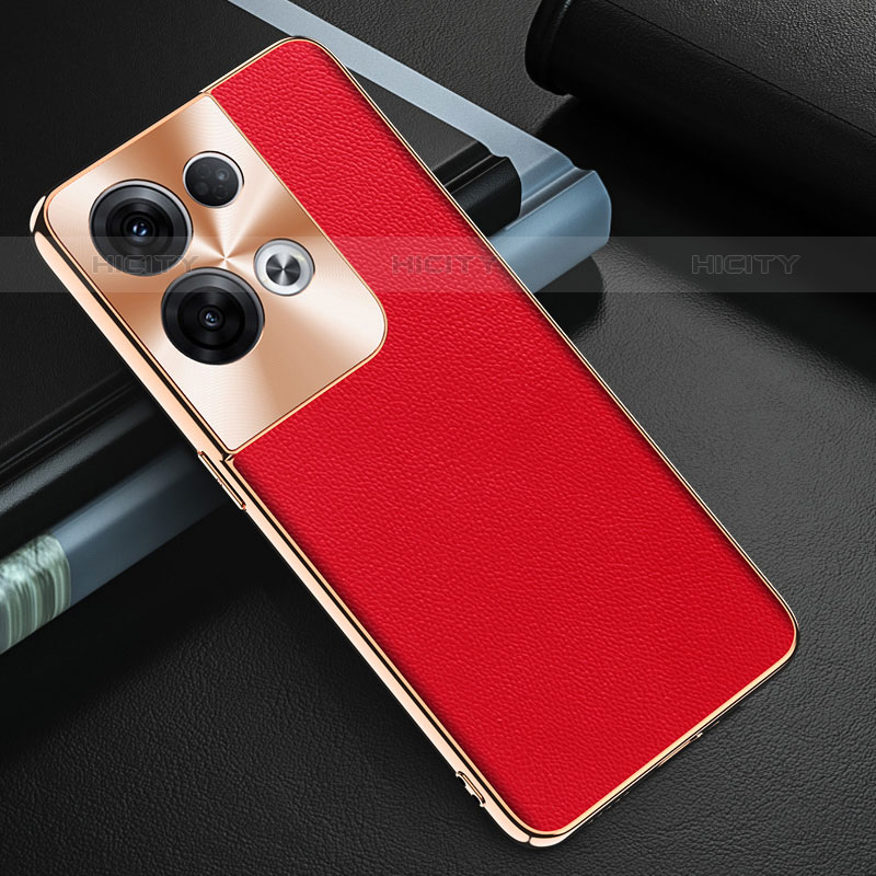 Handyhülle Hülle Luxus Leder Schutzhülle GS1 für Oppo Reno8 Pro 5G Rot