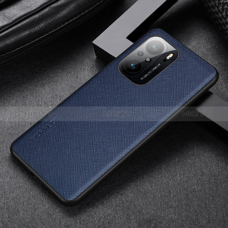 Handyhülle Hülle Luxus Leder Schutzhülle GS1 für Xiaomi Poco F3 5G Blau