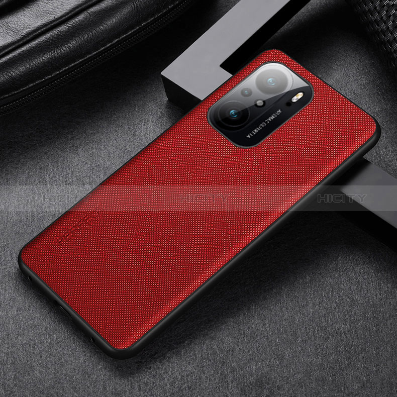 Handyhülle Hülle Luxus Leder Schutzhülle GS1 für Xiaomi Poco F3 5G Rot