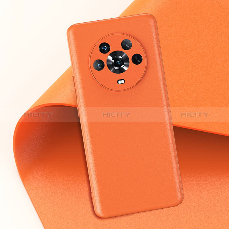 Handyhülle Hülle Luxus Leder Schutzhülle GS2 für Huawei Honor Magic4 5G Orange