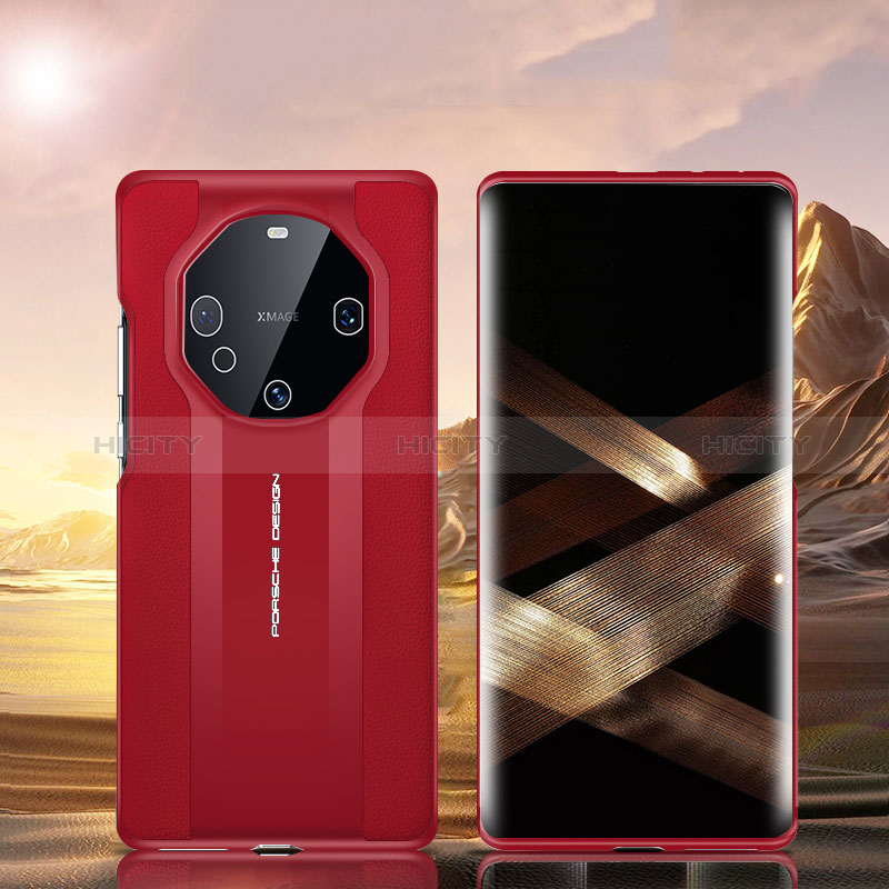 Handyhülle Hülle Luxus Leder Schutzhülle GS2 für Huawei Mate 60 Pro Rot Plus