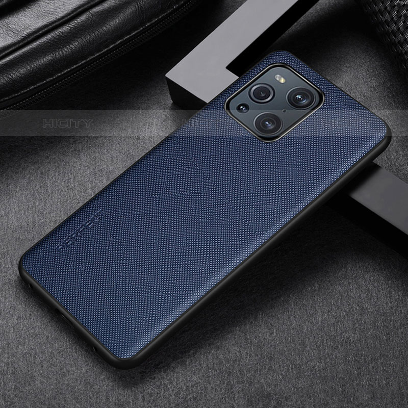 Handyhülle Hülle Luxus Leder Schutzhülle GS2 für Oppo Find X3 Pro 5G Blau