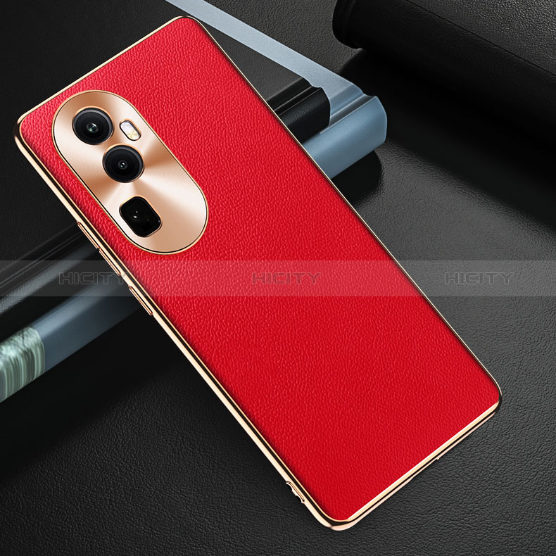 Handyhülle Hülle Luxus Leder Schutzhülle GS3 für Oppo Reno10 Pro+ Plus 5G Rot Plus