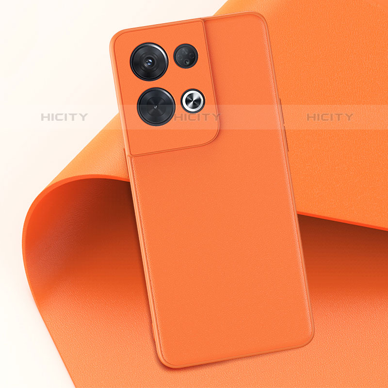 Handyhülle Hülle Luxus Leder Schutzhülle GS3 für Oppo Reno8 Pro 5G Orange