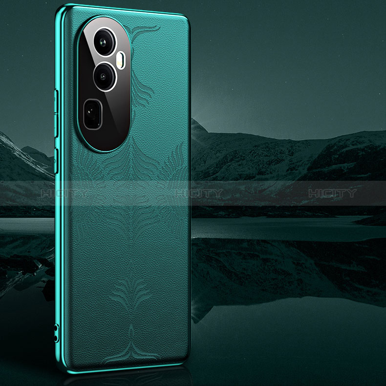 Handyhülle Hülle Luxus Leder Schutzhülle GS4 für Oppo Reno10 Pro+ Plus 5G Grün