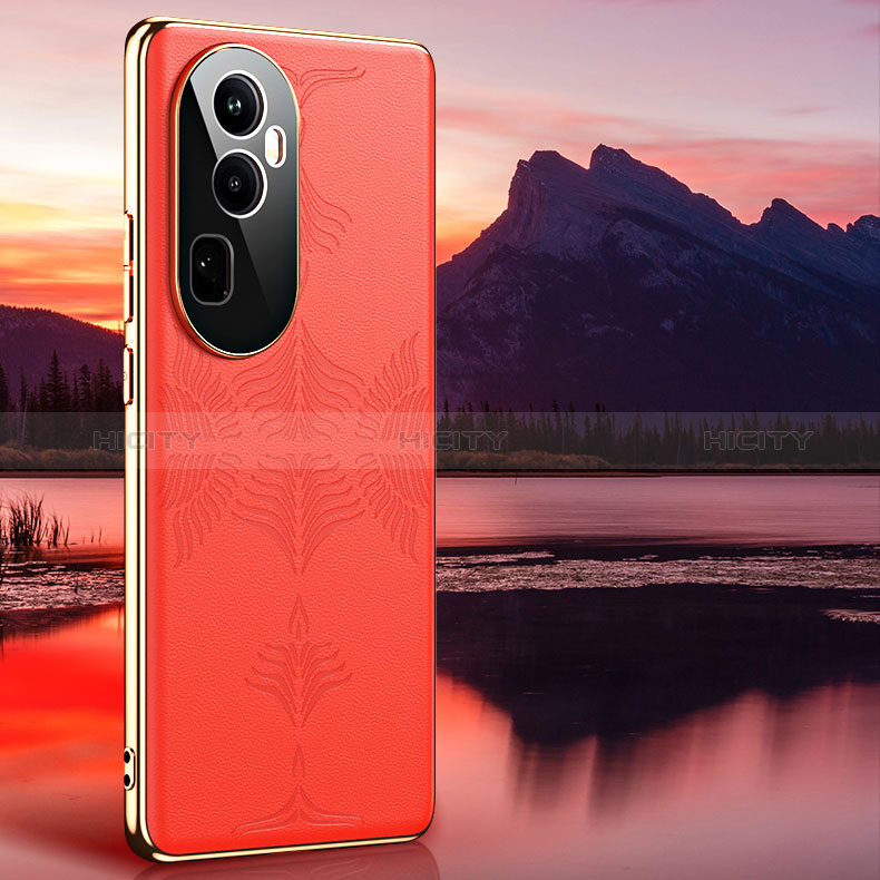 Handyhülle Hülle Luxus Leder Schutzhülle GS4 für Oppo Reno10 Pro+ Plus 5G Orange Plus