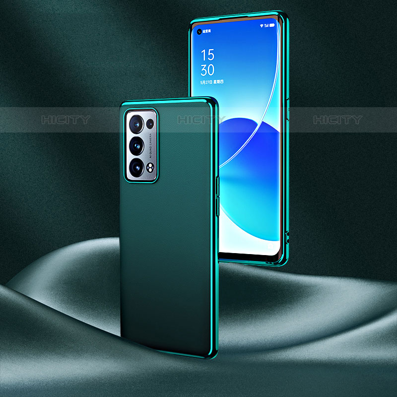 Handyhülle Hülle Luxus Leder Schutzhülle GS4 für Oppo Reno6 Pro+ Plus 5G Grün Plus