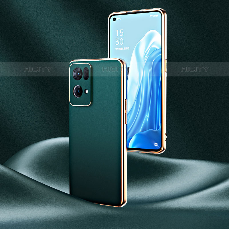 Handyhülle Hülle Luxus Leder Schutzhülle GS4 für Oppo Reno7 Pro 5G Grün