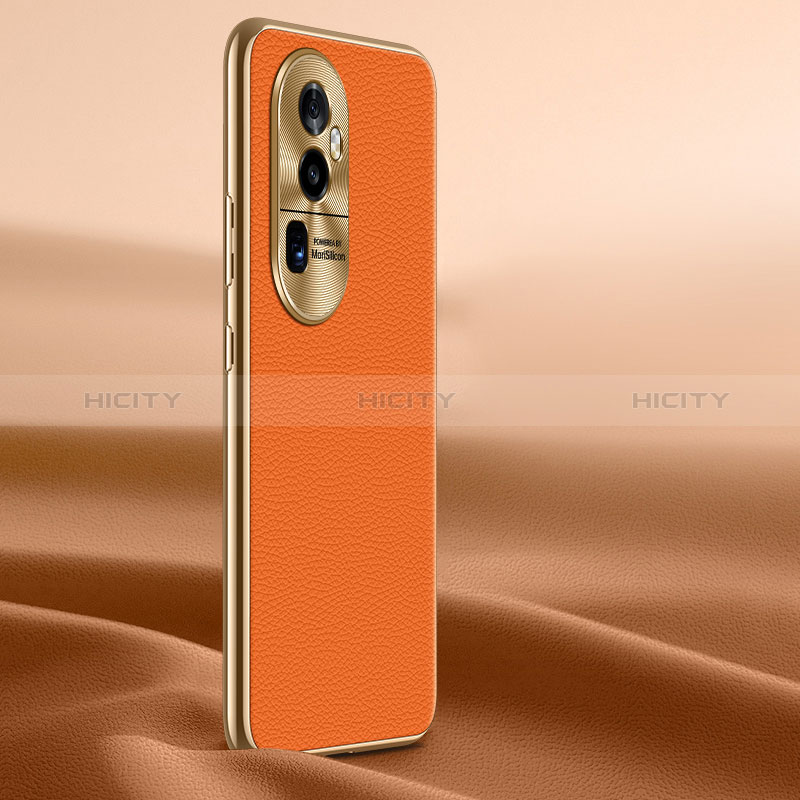 Handyhülle Hülle Luxus Leder Schutzhülle JB1 für Oppo Reno10 Pro+ Plus 5G Orange