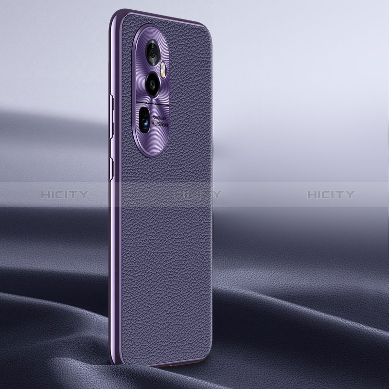 Handyhülle Hülle Luxus Leder Schutzhülle JB1 für Oppo Reno10 Pro+ Plus 5G Violett