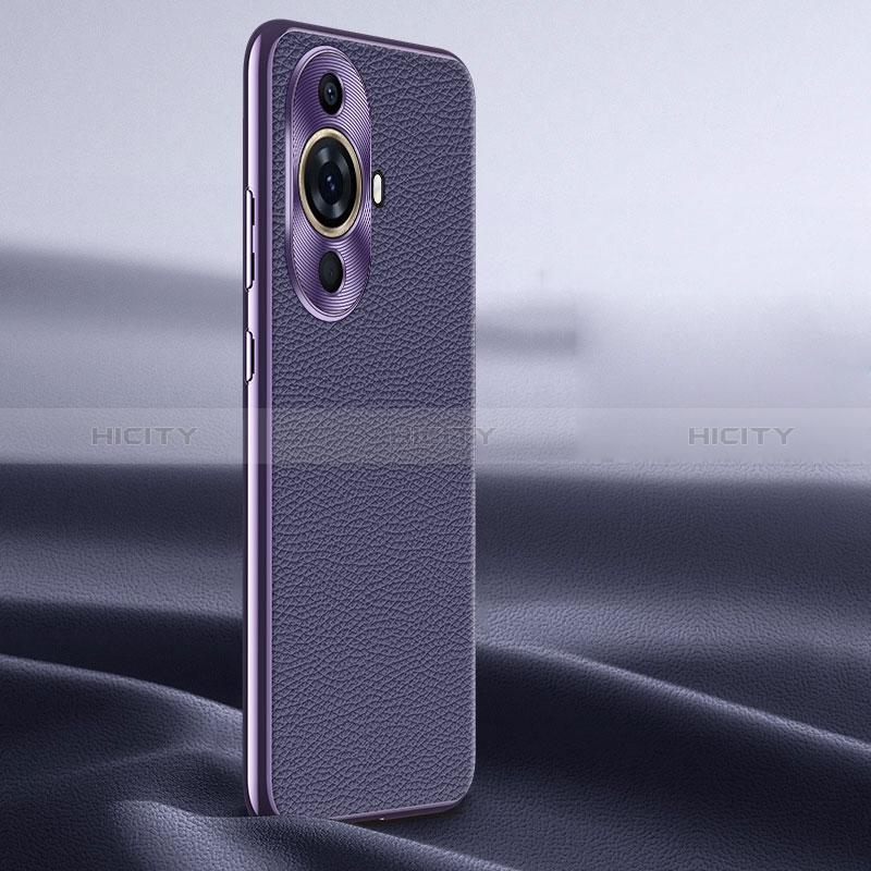 Handyhülle Hülle Luxus Leder Schutzhülle JB2 für Huawei Nova 11 Violett