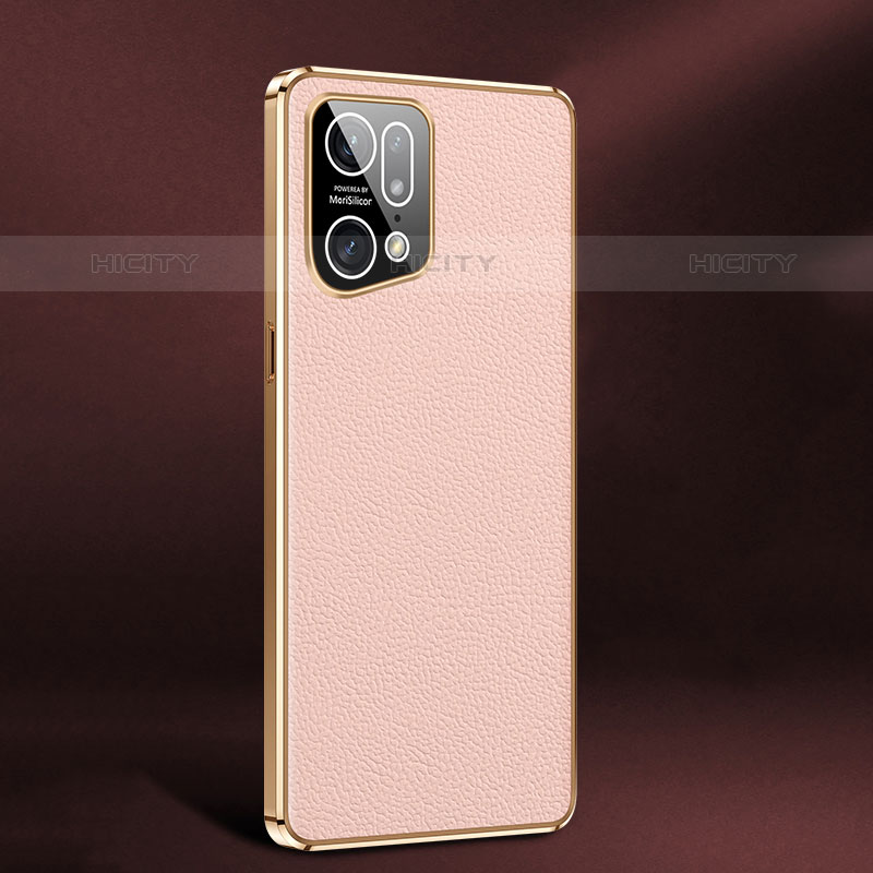 Handyhülle Hülle Luxus Leder Schutzhülle JB2 für Oppo Find X5 Pro 5G Rosa