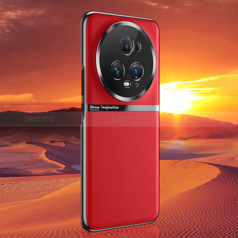 Handyhülle Hülle Luxus Leder Schutzhülle JB3 für Huawei Honor Magic5 Pro 5G Rot Plus