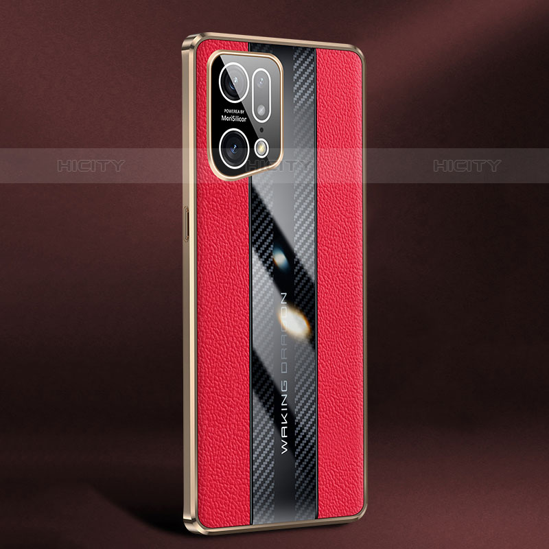 Handyhülle Hülle Luxus Leder Schutzhülle JB3 für Oppo Find X5 Pro 5G Rot