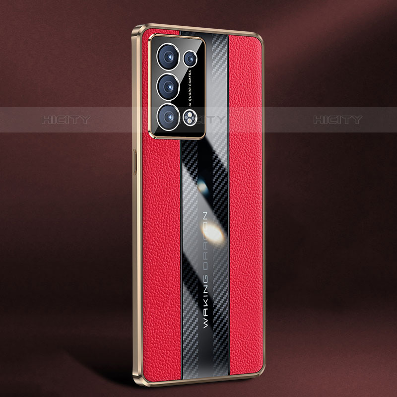 Handyhülle Hülle Luxus Leder Schutzhülle JB3 für Oppo Reno6 Pro 5G Rot