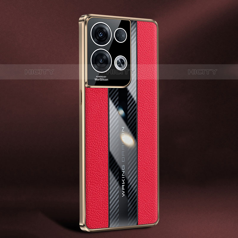 Handyhülle Hülle Luxus Leder Schutzhülle JB3 für Oppo Reno8 Pro 5G Rot