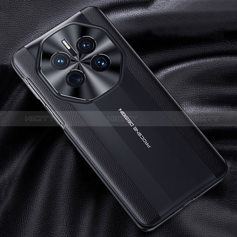 Handyhülle Hülle Luxus Leder Schutzhülle JB6 für Huawei Mate 50 RS Schwarz