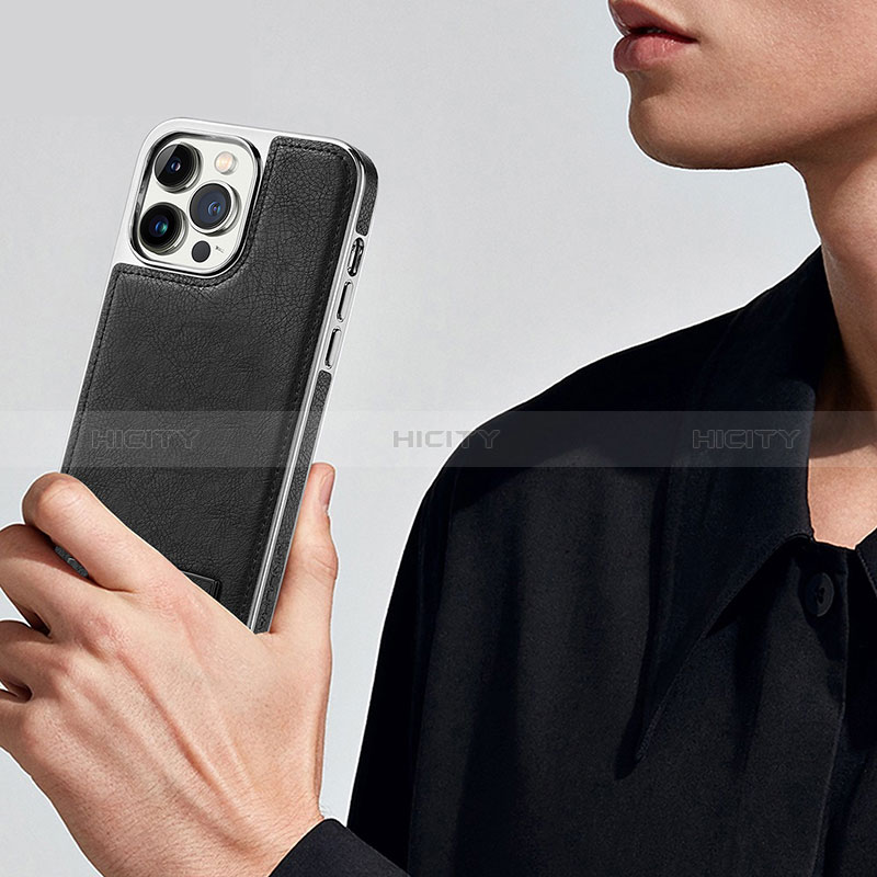 Handyhülle Hülle Luxus Leder Schutzhülle JD1 für Apple iPhone 14 Pro groß