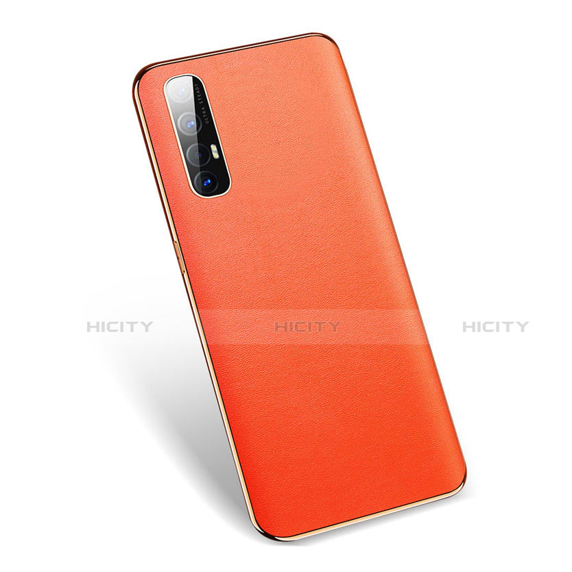 Handyhülle Hülle Luxus Leder Schutzhülle L01 für Oppo Find X2 Neo Orange Plus